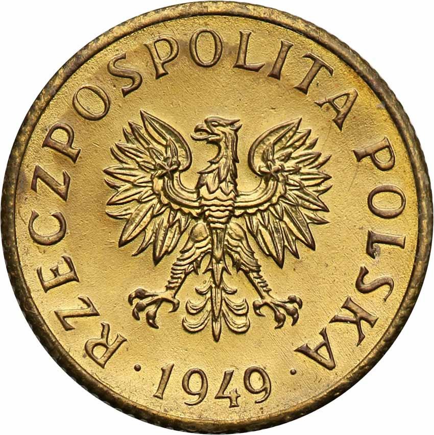 PRL. PRÓBA mosiądz 1 grosz 1949